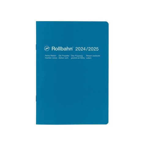 手帳 2024 2025／ロルバーンノートダイアリーa5 ブルー 手帳専門店 Delfonics Diary Store