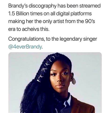 Brandy: A Trailblazing Artist from the 90s Era