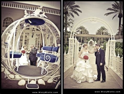 Cinderella's coach. Fairytale Disney wedding shot by Orlando wedding photographer Misty Miotto ...