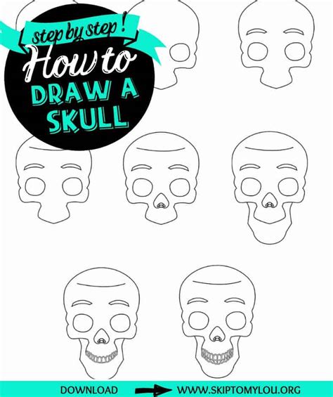 Skull Drawing Skip To My Lou