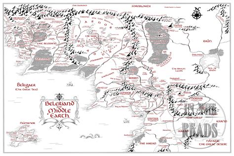 Middle Earth Beleriand Map In The Reads