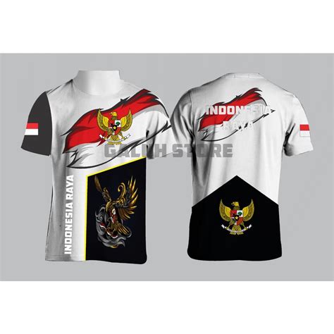 Jual Kaos Jersy Kemerdekaan Printing Motif Kemerdekaan Garuda Special