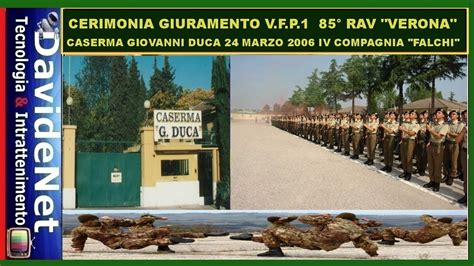 Cerimonia Giuramento V F P Rav Verona Caserma Duca Youtube