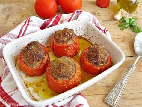 Pomodori Ripieni Di Carne Ricetta Umbra Amiche In Cucina