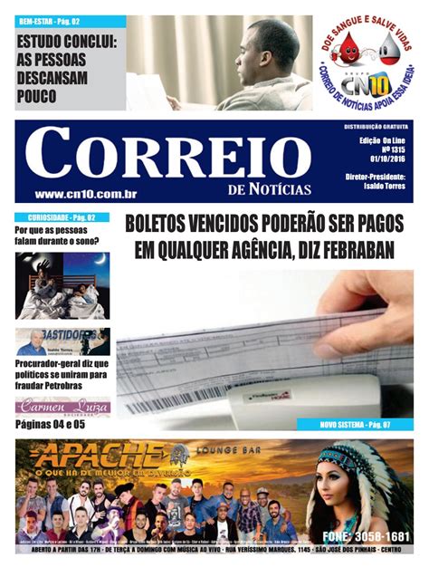 Correio De Noticias 01 10 2016 Edição Online 1315 By Cn10 Notícias Issuu