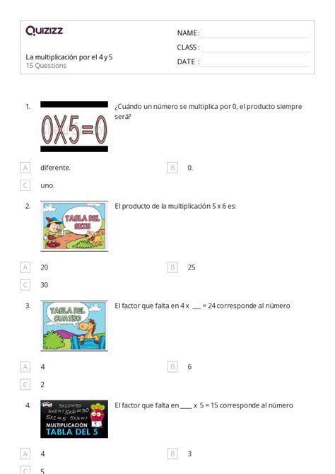 Multiplicaci N De Varios D Gitos Hojas De Trabajo Para Grado En