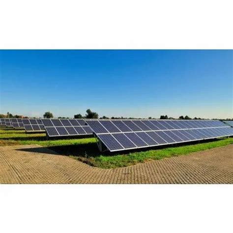 Mounting Structure Grid Tie Sudarshan Saur Solar Power Plant For