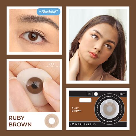 Jual Naturalens Ruby Brown Softlens Biomoist Pc Sebelah Contact Lens