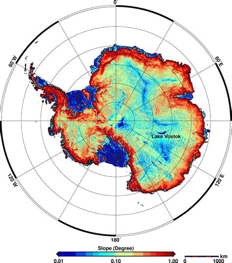 Surface Slopes Estimated From The New Elevation Model Of Antarctica