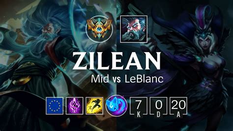 Zilean Mid Vs LeBlanc EUW Challenger Patch 8 22 YouTube