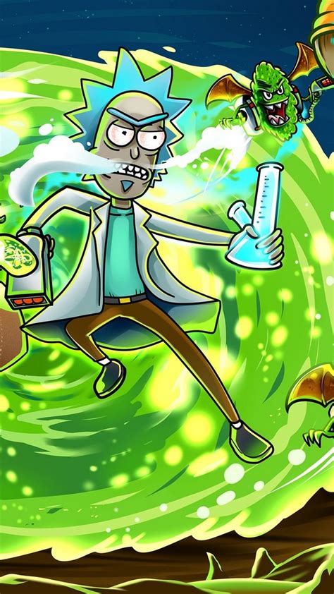 Rick And Morty Smoking Wallpapers Wallpaper Cave