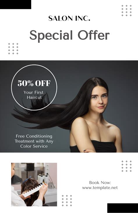 Free Salon Special Offer Poster Template Edit Online And Download