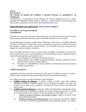 Apuntes Derecho Procesal I Apuntes Solemne Derecho Procesal I