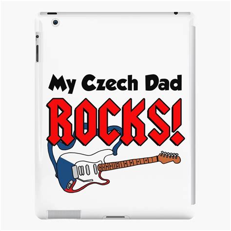 Funda y vinilo para iPad Mi papá checo toca la guitarra Hijo de