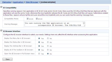 Web Browser PowerServer Configuration Guide For NET