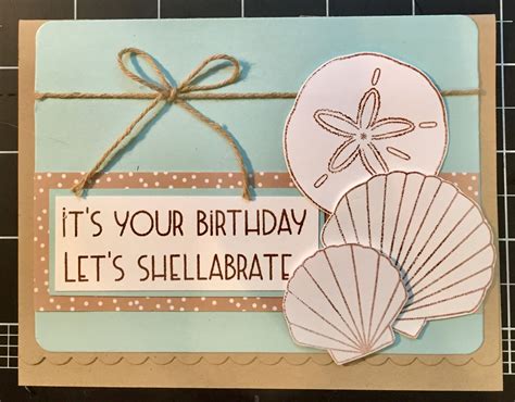 Sea Shells Sizzix Stampsoflife Seashell Birthday Happy Birthday