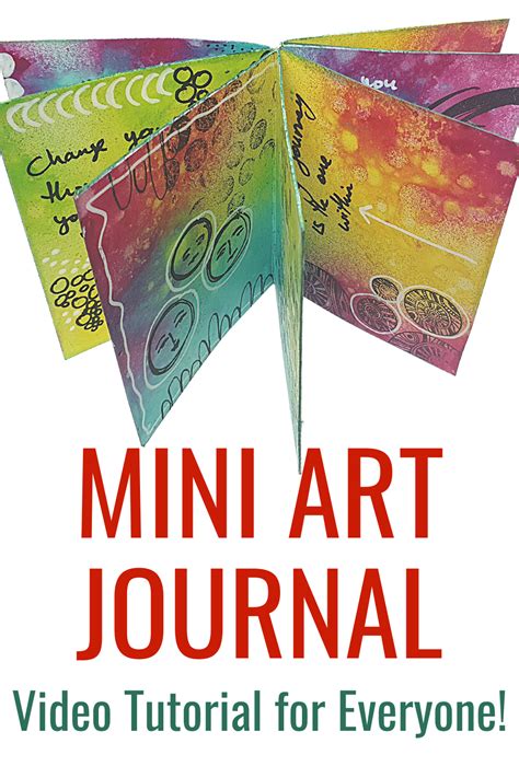 Diy Inspiration Mini Art Journal Mini Art Journal Art Journal Tutorial Art Journal Techniques