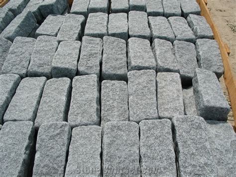 Tumbled Dark Grey G Granite Paving Driveway Pavers Dark Grey