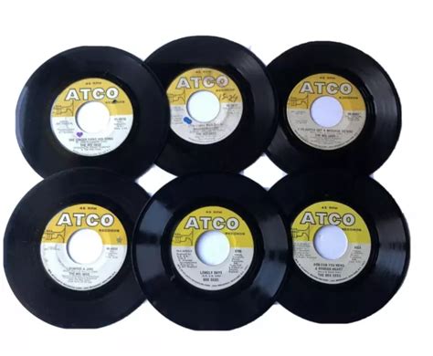 Bee Gees Six Record Lot Of 45 Rpm 7” Vinyl Early Rock Hits Atco £2843