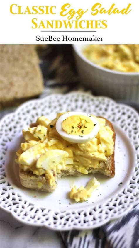 Simple Egg Salad With Dill Suebee Homemaker Recipe Classic Egg