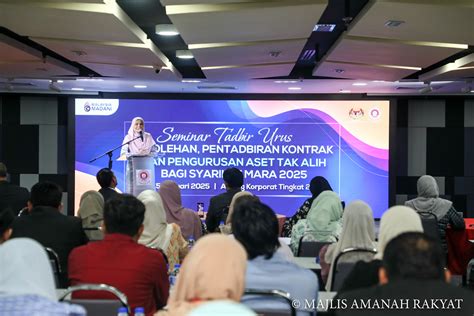 Seminar Tadbir Urus Perolehan Pentadbiran Kontrak Dan Pengurusan Aset