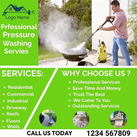 Pressure Washing Services Flyer Template Postermywall