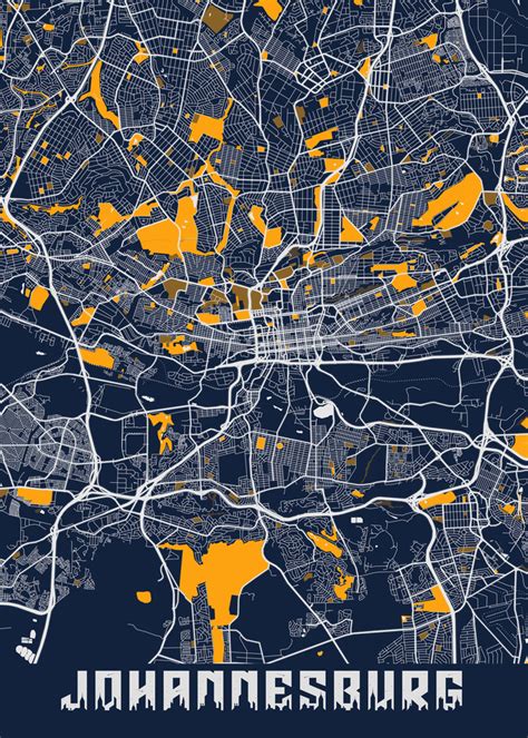 Johannesburg City Map - Mccyle Khan