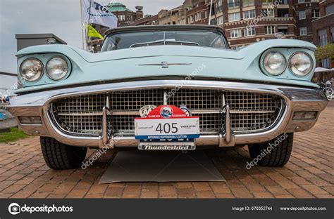 Lelystad Netherlands 2023 Front View Classic Ford Thunderbird 1950S ...