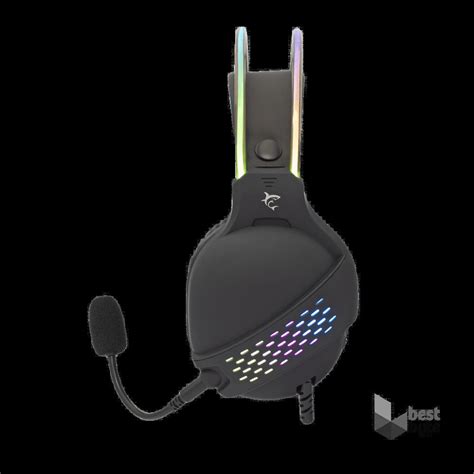 White Shark Ox Rgb Gh Fekete Gamer Fejhallgat Bestbyte