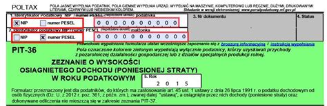 Poradnik PIT 36 jak wypełnić e Deklaracje za 2015 r eGospodarka pl