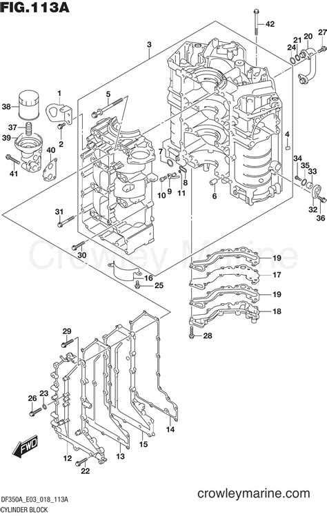 Cylinder Block Serial Range Four Stroke Outboard Df A