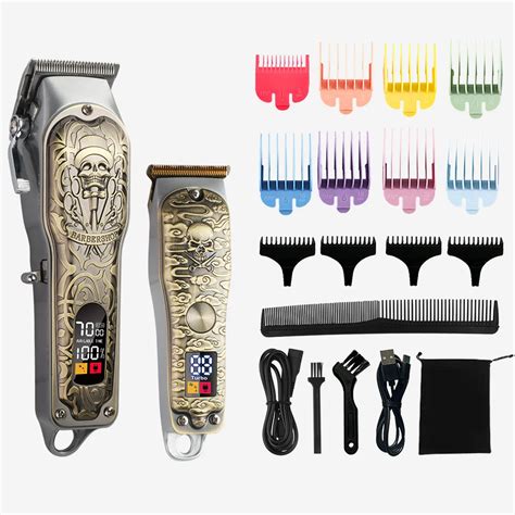 Intelligent Barber Set Retro Dragon Embossed Oil Smooth Head Electric