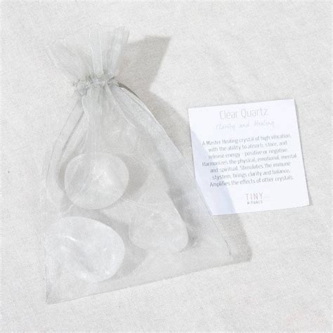 Tumbled Clear Quartz Stones High Quality Tiny Rituals