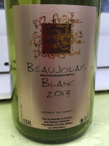 Domaine De La Maison Fleurie Beaujolais Blanc Vivino