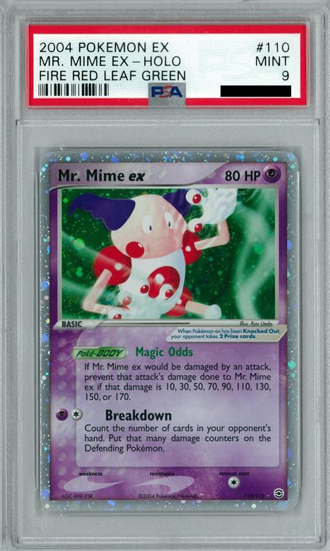 Pokemon EX Fire Red Leaf Green Mr Mime Ex 110 112 PSA 9 DA Card World