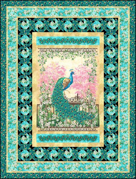 36 Peacock Quilt Patterns Ideas In 2021 Peacock Quilt Quilt Patterns Panel Quilts