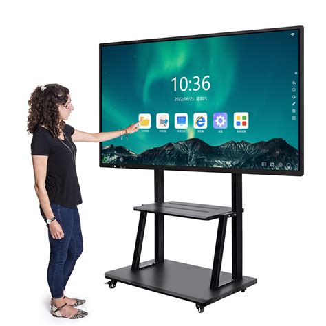 Oem Factory 4k Classroom Tv Display Interactive Flat Panel Digital