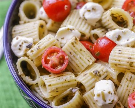 Caprese Pesto Pasta Salad Video Lil Luna