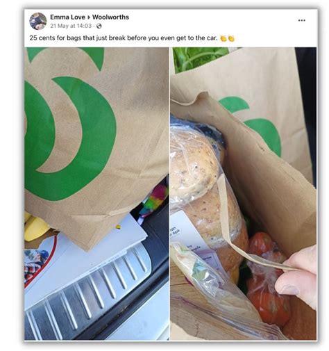 Woolworths What S Going On With Your Paper Bags Mouths Of Mums