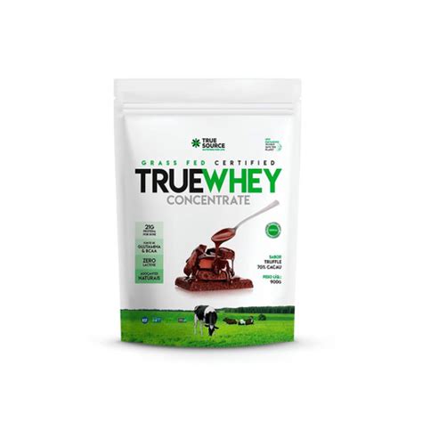 Proteina True Whey Concentrate True Source Chocolate 70 Cacau 900G