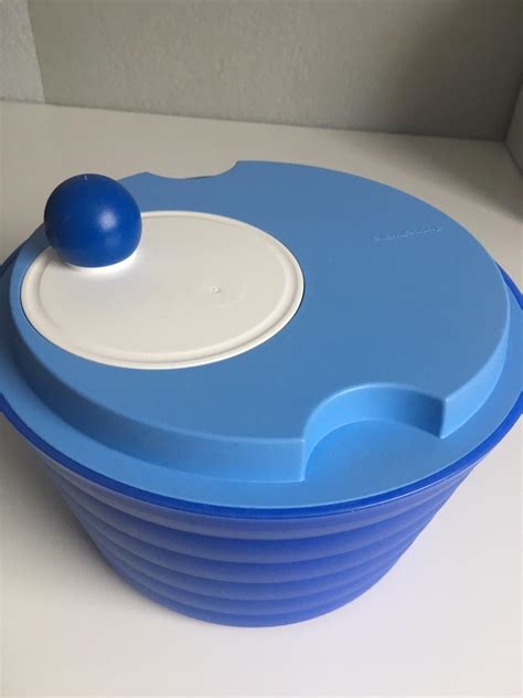 Tupperware Salatschleuder blau weiß neuwertig in 72458 Albstadt für 13