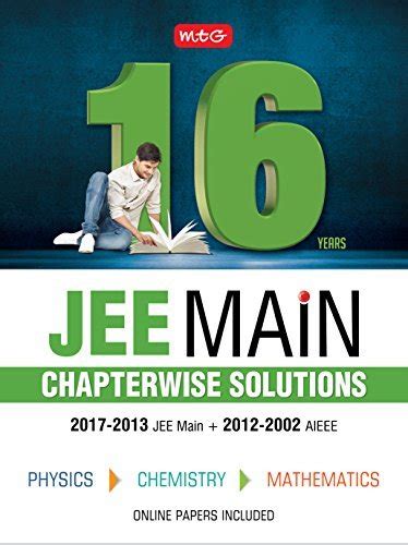 Years Jee Main Chapterwise Solutions Phy Chem Maths By Mtg