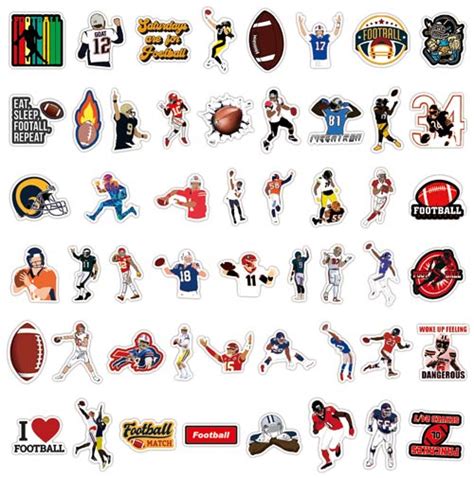 32 American Football Nfl Team Logo Sticker Helmet Nfl Sticker Set