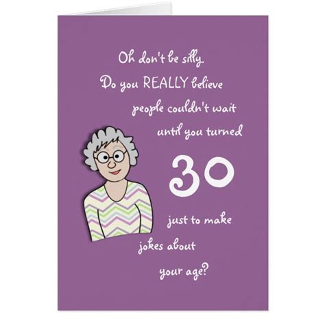 30th Birthday For Her Funny Card Zazzle