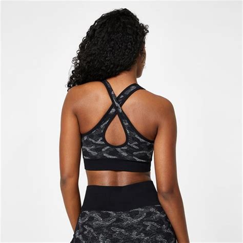 Everlast Seamless Camo Cross Back Sports Bra Usa