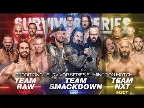 FULL MATCH Team Raw Vs Team SmackDown Vs Team NXT Elimination Match