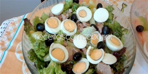 Salada Simples De Atum Com Ovo Receitas Com Sabor