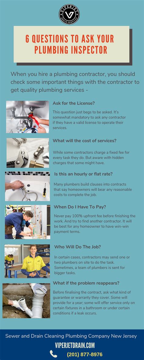 6 Questions To Ask Your Plumbing Inspector Infographic Infographic