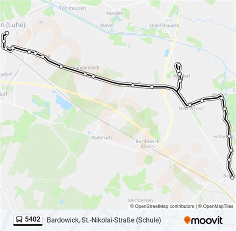 5402 Route Schedules Stops Maps Bardowick St Nikolai Straße