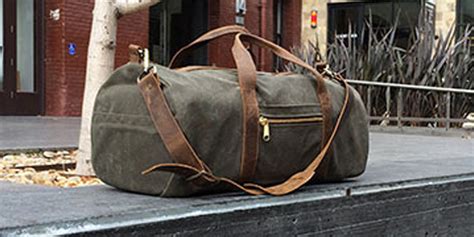 Gustin Waxed Canvas Duffel Carryology